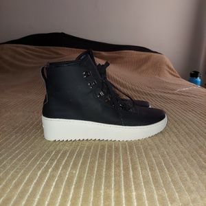 Fear Of God Black Nubuk Leather Lace-Up Hiking Sneakers
